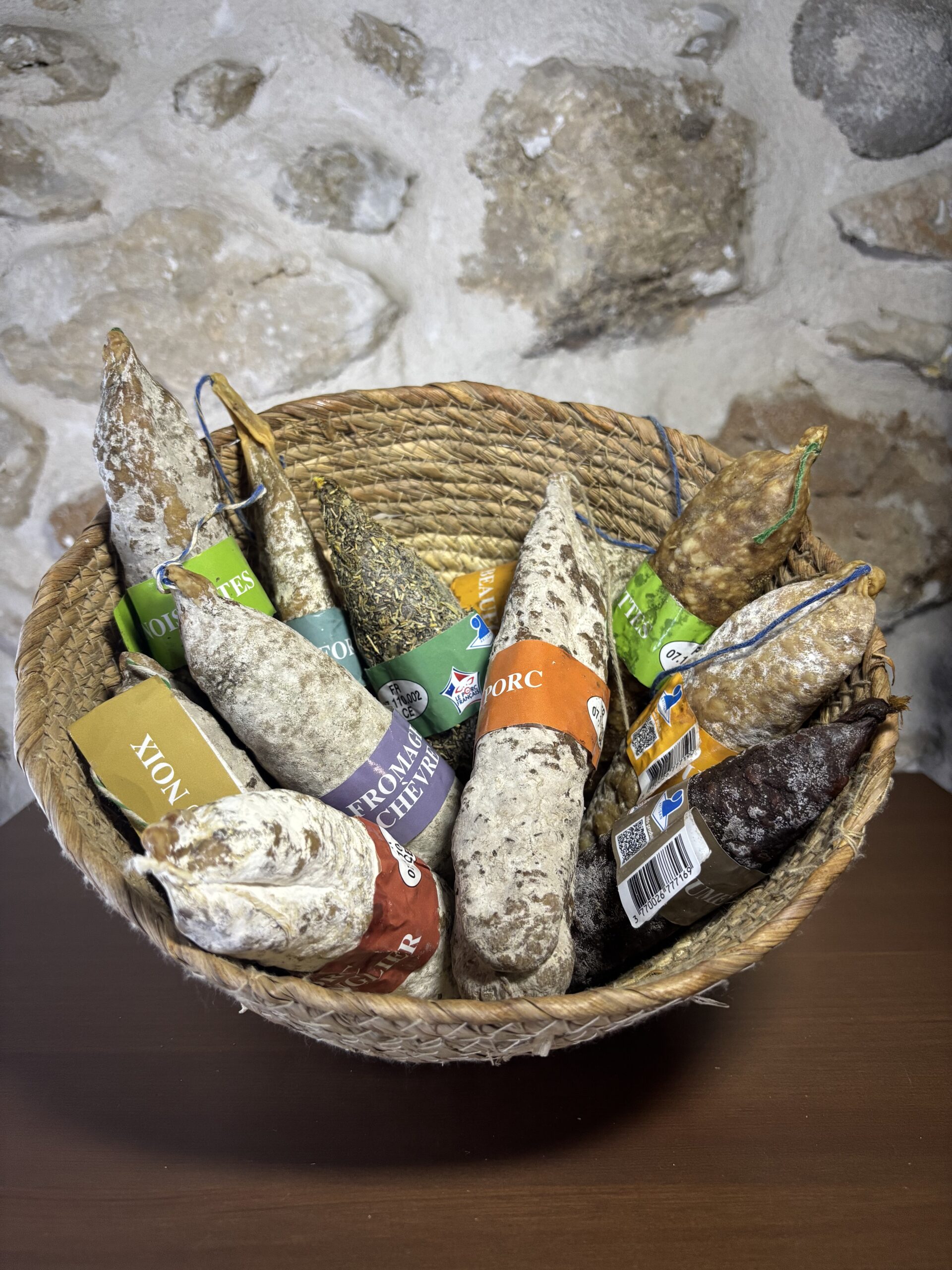 Saucisson Différentes saveurs